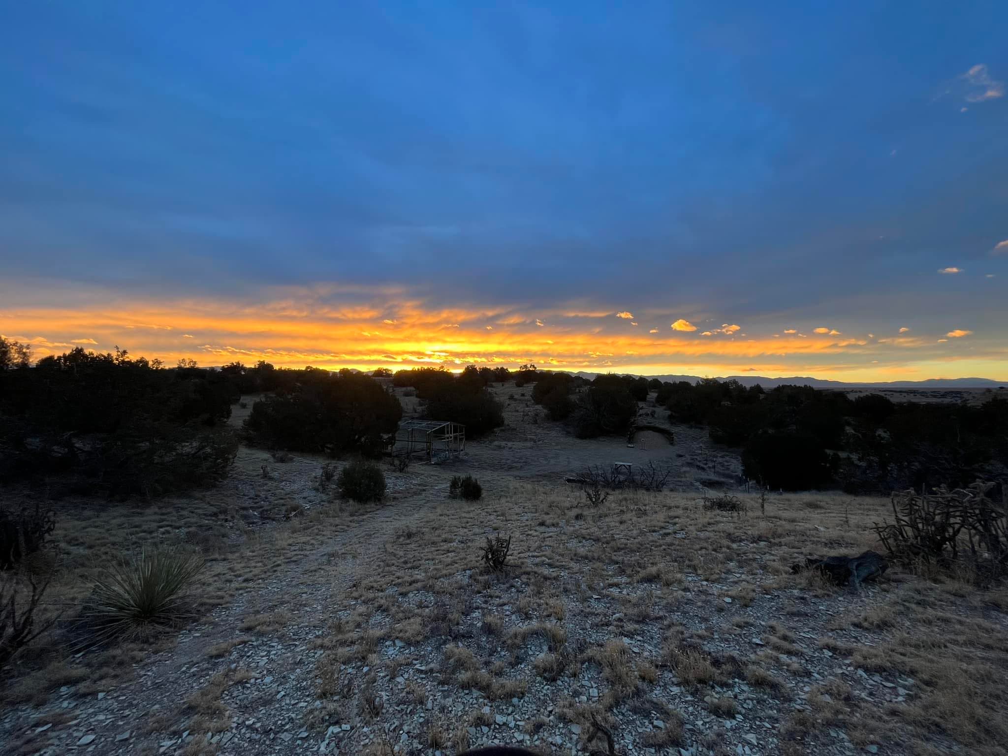 New Mexico sunset over the high desert