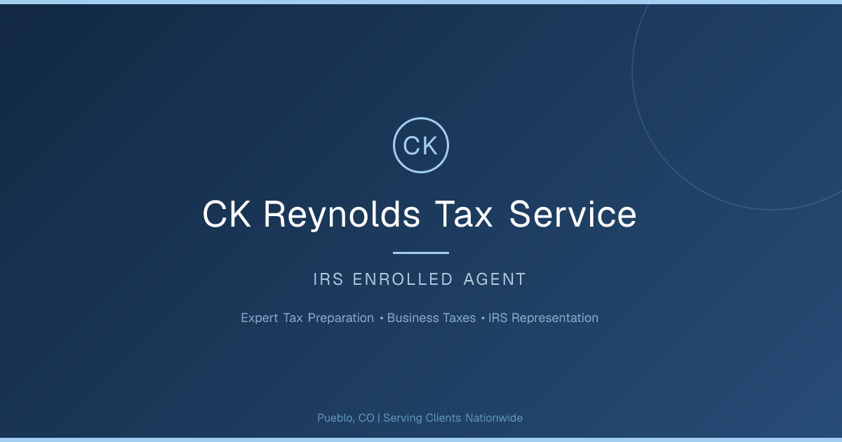 Tax Preparation Checklist | CK Reynolds Tax Service | CK Reynolds Tax ...